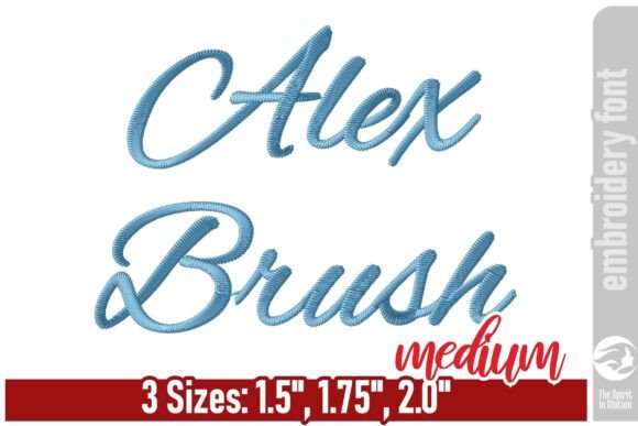Alex Brush Script: A Premium Embroidery Choice