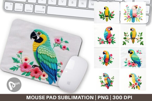 Charming Macaw Embroidery for Unique Gifts