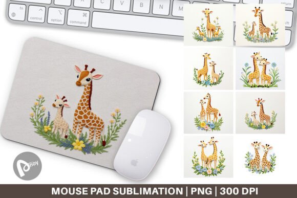 Charming Mouse Pad Giraffe Embroidery Review