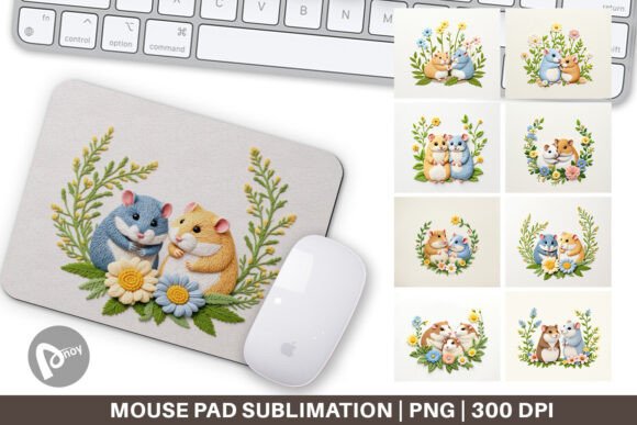 Charming Mouse Pad Hamster Embroidery Review