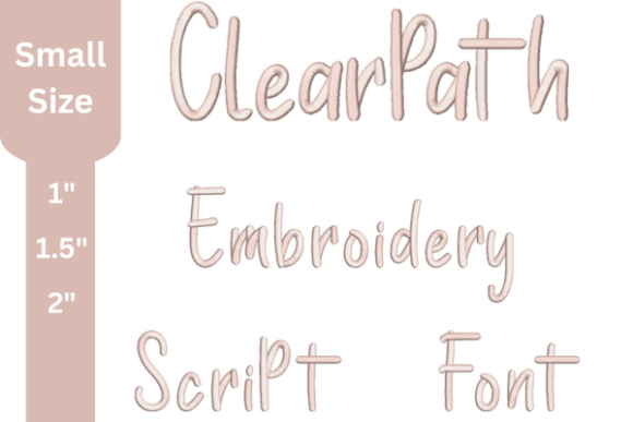 Clear Path Embroidery Font: A Versatile Choice
