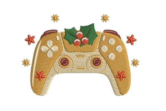 Elegant Christmas Gaming Controller Design