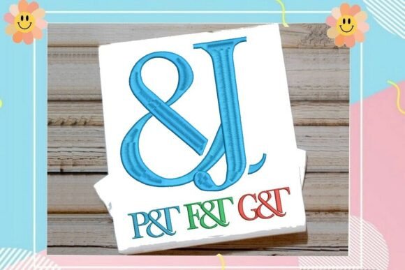 Elegant Interlocking Ampersand Letter J Monogram
