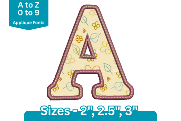 Exploring Applique Font Satin Bean Stitch