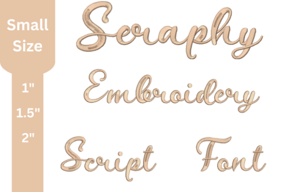Exploring Seraphy Script Embroidery Font