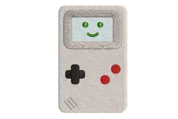 Game Console Embroidery Design for Retro Tech Fans