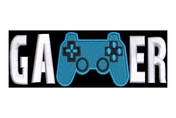 Gamer Text with Controller: A Bold Design for Enthusiasts