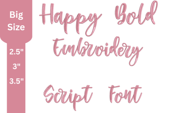 Happy Bold Embroidery Script Font: A Festive Choice