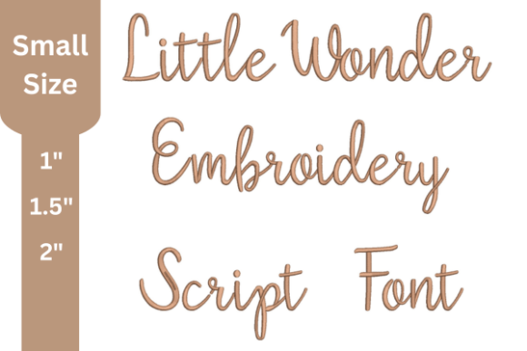 Little Wonder Script: A Charming Embroidery Font