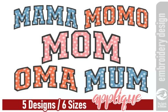 Mother's Day Applique Design Bundle - V1