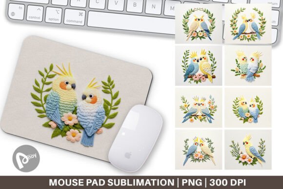Mouse Pad Cockatiel Embroidery: A Charming Design Review