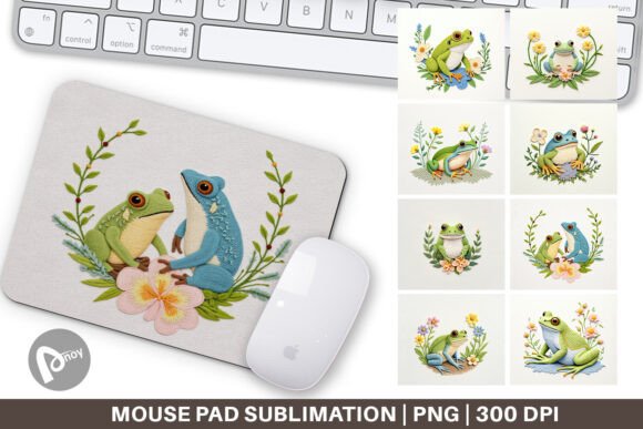 Mouse Pad Frog Embroidery: A Charming Addition