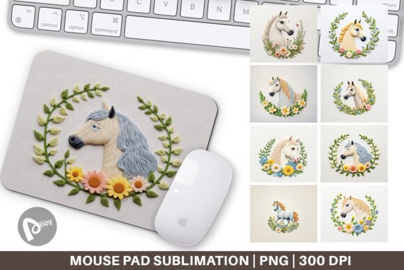 Mouse Pad Horse Embroidery: A Stylish Addition