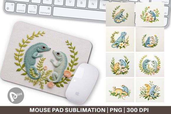 Mouse Pad Iguana: A Versatile Embroidery Design