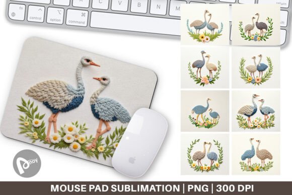 Mouse Pad Ostrich Embroidery: A Unique Design Review