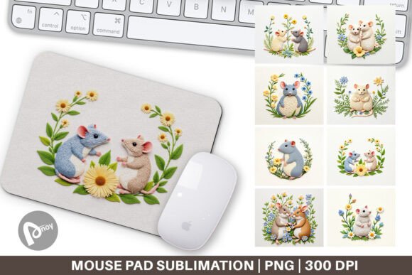 Mouse Pad Rat Embroidery: A Whimsical Touch