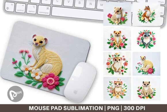 Mouse Pad Weasel Embroidery: A Unique Craft Fair Hit