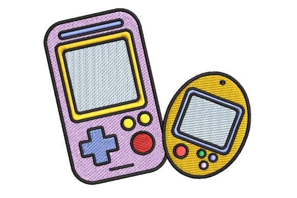Retro Gamer: A Nostalgic Embroidery Design