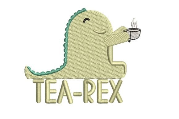 Tea Rex Embroidery: A Charming Addition to Your Projects