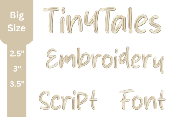 Tiny Tales Script: A Versatile Embroidery Font